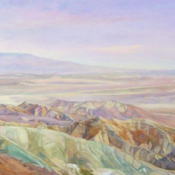 Картина под названием "In the desert Negev" - Maya Bukhin, Подлинное произведение искусства, Масло