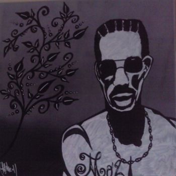 Painting titled "Mo2 Portrait'" by Mo2 One, Original Artwork