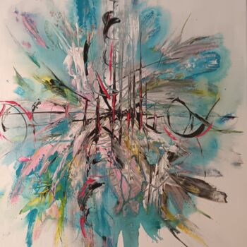 Painting titled "entente" by Moa, Original Artwork, Acrylic