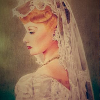 Drawing titled "Lucille Ball" by Fairytale.My98, Original Artwork, Pencil