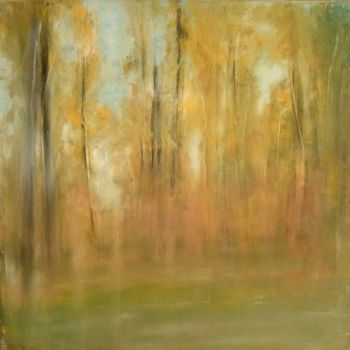 Malerei mit dem Titel "Forest   in the spr…" von Mociart, Original-Kunstwerk, Öl