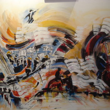 Peinture intitulée "Musique 01" par Mockye, Œuvre d'art originale, Huile