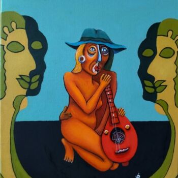 Pintura titulada "Music" por Modern Art, Obra de arte original, Oleo