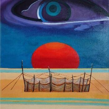Malarstwo zatytułowany „Through his eyes” autorstwa Modern Art, Oryginalna praca, Olej