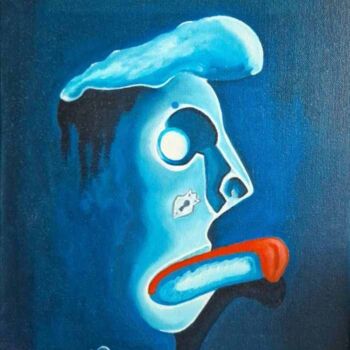 Schilderij getiteld "Ghost whisperer 2" door Modern Art, Origineel Kunstwerk, Olie