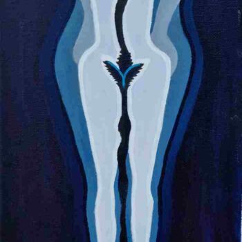 Schilderij getiteld "Cosmos souls" door Modern Art, Origineel Kunstwerk, Olie