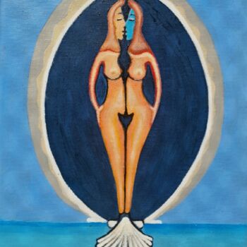 Pittura intitolato "Venus rising from t…" da Modern Art, Opera d'arte originale, Olio