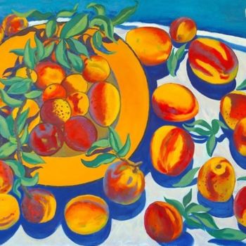 Pintura titulada "Peaches" por Moesey Li, Obra de arte original, Oleo