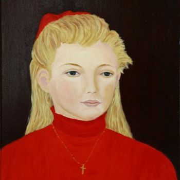 Painting titled "Juliette" by Mog, Original Artwork, Oil