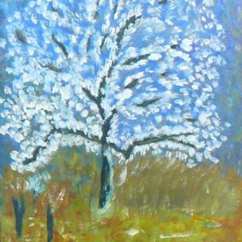 Painting titled "L'arbre" by Mog, Original Artwork, Oil