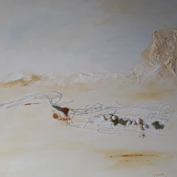 Painting titled "paysage.jpg" by Monik Guevel, Original Artwork, Acrylic