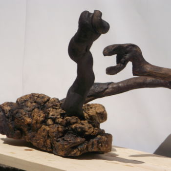 雕塑 标题为“le-combat-des-serpe…” 由Mohamed El-Yazid Mokrani, 原创艺术品