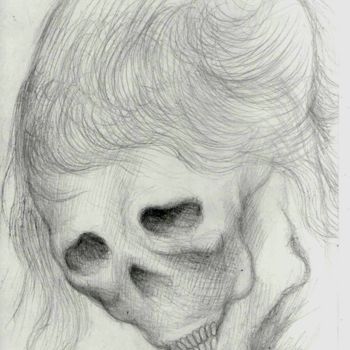 Dibujo titulada "La Mort" por Mohamed Fezaa, Obra de arte original, Otro