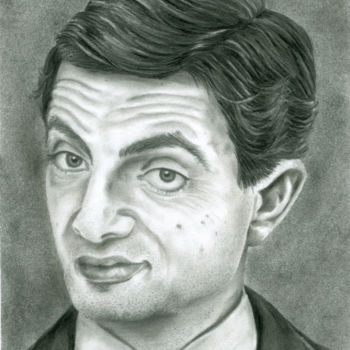 Painting titled "Mr Bean" by Amri Mohamed, Original Artwork