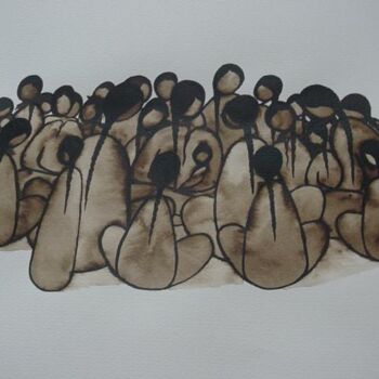 Malarstwo zatytułowany „groupement de femmes” autorstwa Mohammed Chaara, Oryginalna praca