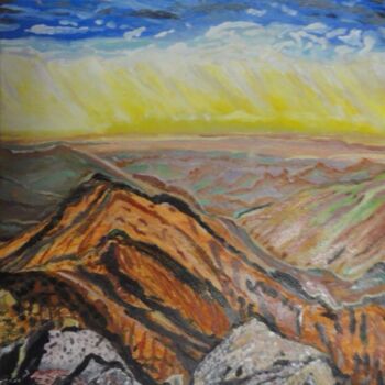Painting titled "Toubkal" by Mohammed Rachid Iraqi, Original Artwork, Acrylic