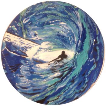 제목이 "Surf a oualidia"인 미술작품 Mohammed Rachid Iraqi로, 원작, 아크릴
