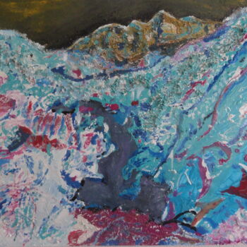 Pittura intitolato "Negative landscape" da Mohammed Rachid Iraqi, Opera d'arte originale, Olio