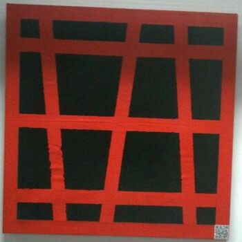 Painting titled "03-Abstraction Roug…" by Mohammed Rahmouni, Original Artwork, Oil