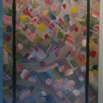 Painting titled "14-Abstraction Lala…" by Mohammed Rahmouni, Original Artwork, Oil