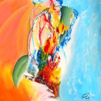 Painting titled "Mere Amazigh" by Mohammed Saoud, Original Artwork