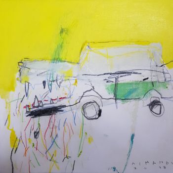 Painting titled "The monster car" by Mohammed Al Mahdi, Original Artwork