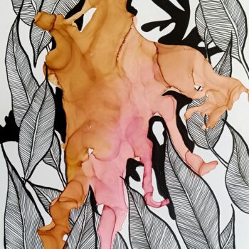 「Autumn is coming」というタイトルの絵画 Mohita Gargによって, オリジナルのアートワーク, インク
