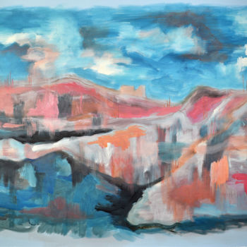 Malarstwo zatytułowany „Landscape 2” autorstwa Mohsen Modiri, Oryginalna praca, Akryl
