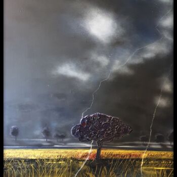 Peinture intitulée "Après l'orage, le s…" par Moko31, Œuvre d'art originale, Acrylique