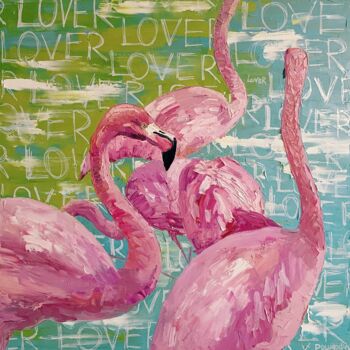 Картина под названием ""Lover"" - Моль, Подлинное произведение искусства, Масло