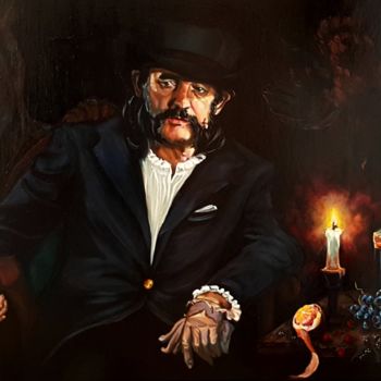 Painting titled "Lemmy" by Viktoriia Molchanova, Original Artwork, Oil