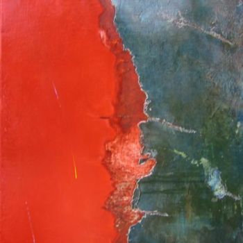 Pittura intitolato "la Mer Rouge" da Jean-Marie Moll, Opera d'arte originale, Olio
