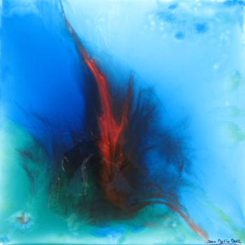 Pittura intitolato "Flamme.jpg" da Jean-Marie Moll, Opera d'arte originale, Olio