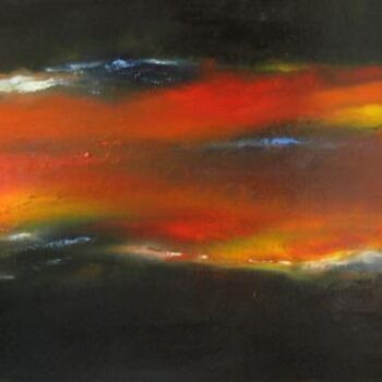 Painting titled "Galaxie" by Jean-Marie Moll, Original Artwork, Oil