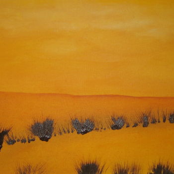 Painting titled "le Bush Australien" by Jean-Marie Moll, Original Artwork, Oil