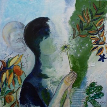 Peinture intitulée "Végétal" par Môm, Œuvre d'art originale, Acrylique