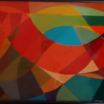 Peinture intitulée "rotation.jpg" par Mona Asmar Ou Mona Hecker, Œuvre d'art originale, Huile