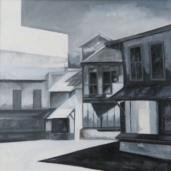 Peinture intitulée "Empty streets" par Mona Dalal, Œuvre d'art originale, Huile