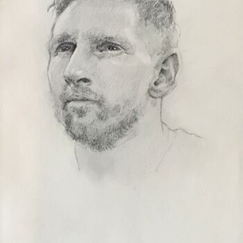 图画 标题为“Lionel Messi” 由Mona Dia, 原创艺术品, 铅笔