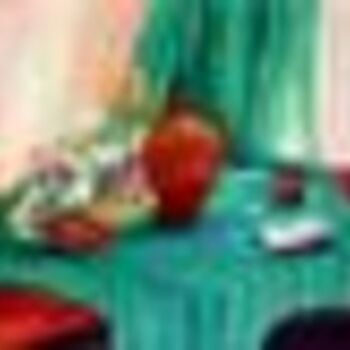Ζωγραφική με τίτλο "sur la table" από Mona, Αυθεντικά έργα τέχνης
