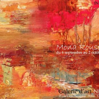 Pintura intitulada "La galion" por Mona Roussette, Obras de arte originais