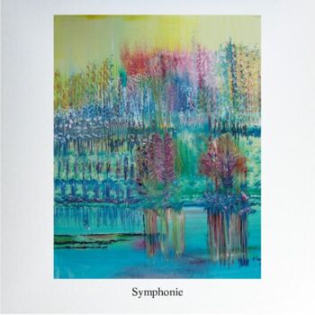 Pintura intitulada "tableau nature Symp…" por Mona Roussette, Obras de arte originais