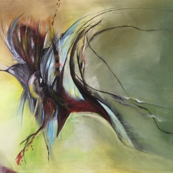 Malerei mit dem Titel "Escape" von Monagaya, Original-Kunstwerk, Acryl