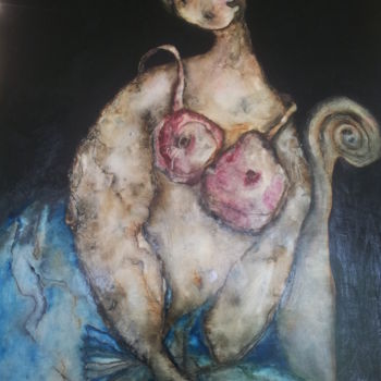 Peinture intitulée "leontine" par Monange, Œuvre d'art originale, Huile