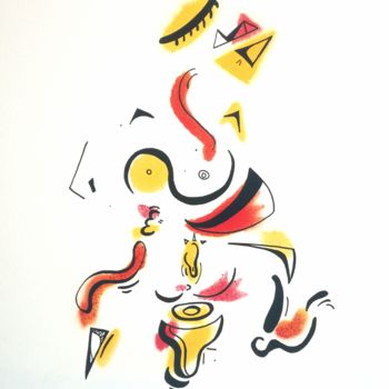 绘画 标题为“Pissanlit” 由Mondame, 原创艺术品, 丙烯