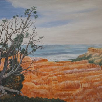 Malerei mit dem Titel "BRYCE CANYON. ( Eta…" von Monelle, Original-Kunstwerk, Öl