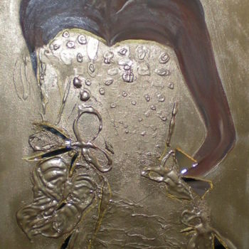 Картина под названием "femme mannequin" - Monika, Подлинное произведение искусства, Масло