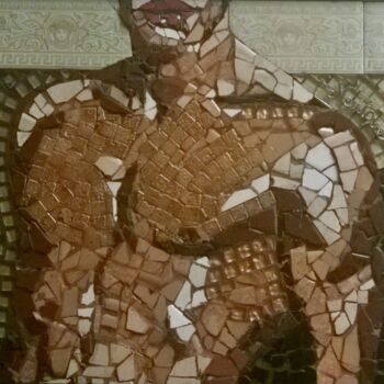 Sculpture intitulée "Perseo" par Monica Berra (Monique), Œuvre d'art originale, Mosaïque