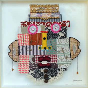 Textielkunst getiteld "mitcont1.jpg" door Monica Casanova, Origineel Kunstwerk