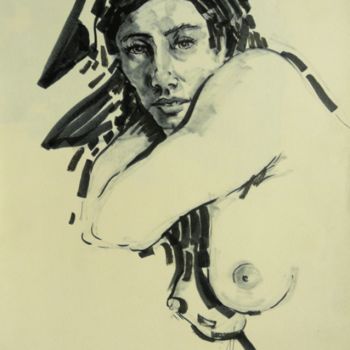 「Poly」というタイトルの絵画 Monica Jacquinによって, オリジナルのアートワーク, オイル